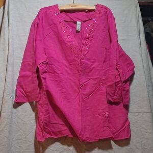 Old Navy Women's Pink Embellished Top